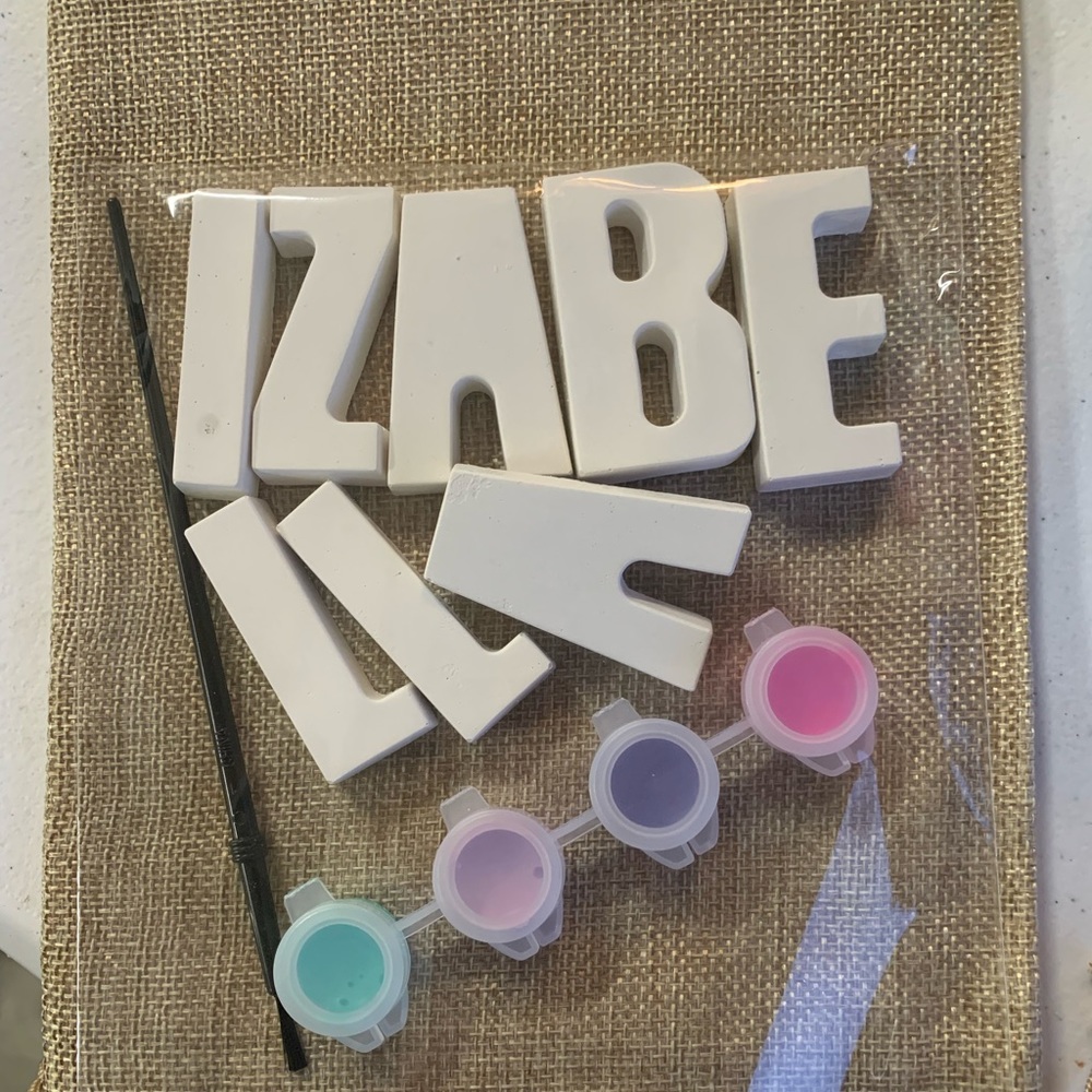 Brand New Custom made plaster letters. Hand made at your request. Choose yours♥️